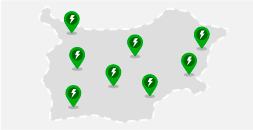 Mapa con estaciones de carga